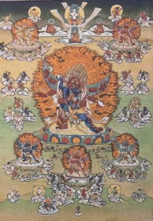 Hayagriva with Consort Thangka