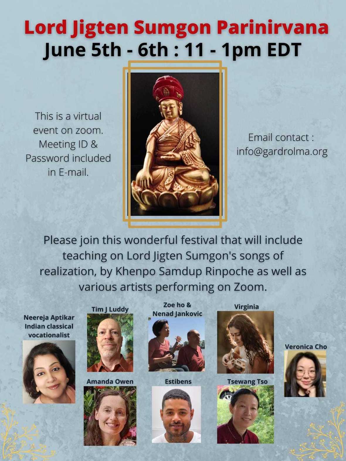 Lord Jigten Sumgons Parinirvana